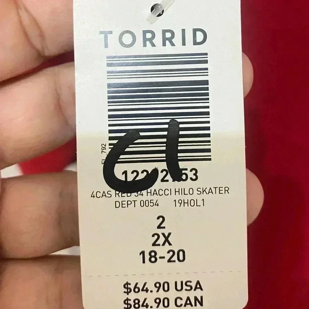 Torrid Super Soft Plush Hi Low Skater Dress 2X - Picture 5 of 6
